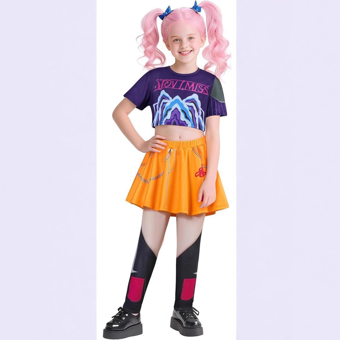 K-POP Demon Hunter Girl Group Cosplay Costume Rumi Zoi Mila Halloween Performance Outfit