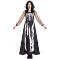 Women's Vampire Demon Skeleton Bride Stage Costume