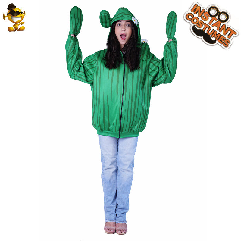 Adult couple funny cactus Halloween costume funny one-piece stage cosplay party costume
