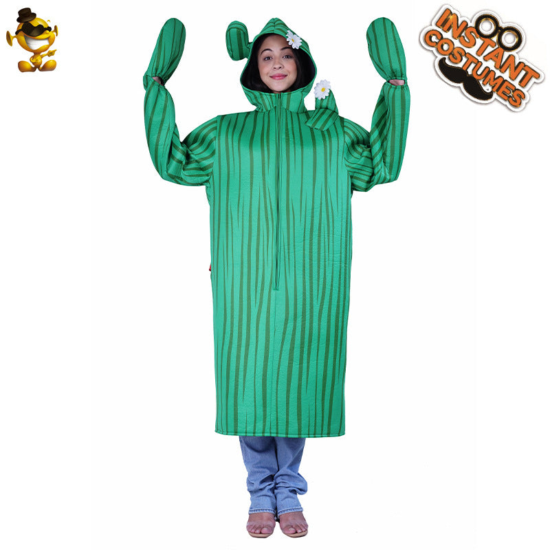 Adult couple funny cactus Halloween costume funny one-piece stage cosplay party costume