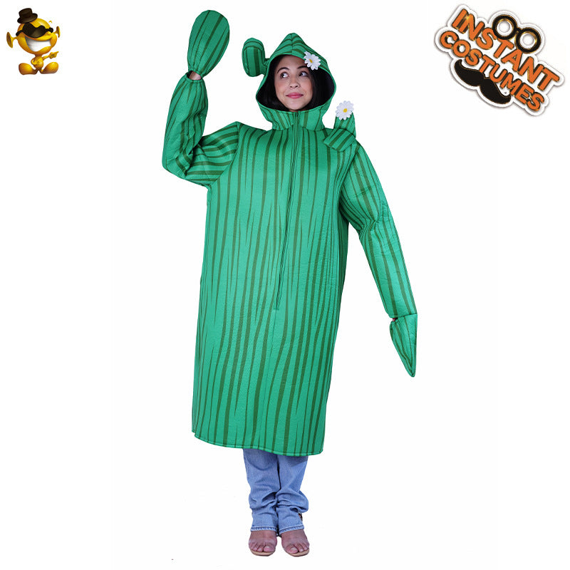 Adult couple funny cactus Halloween costume funny one-piece stage cosplay party costume