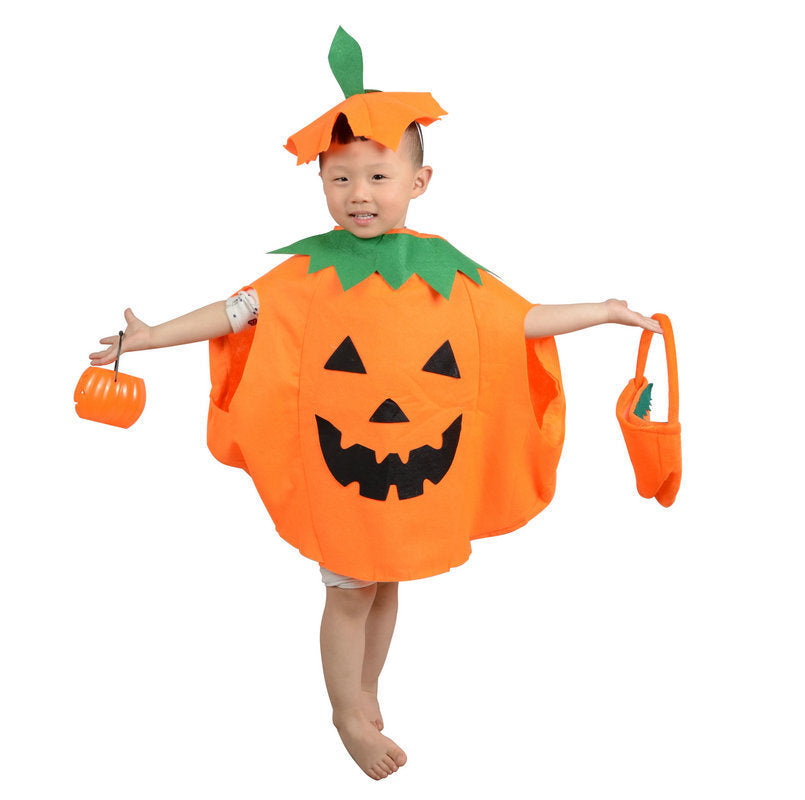 Halloween pumpkin costume pumpkin bag masquerade costume adult and children pumpkin costume pumpkin parent-child costume