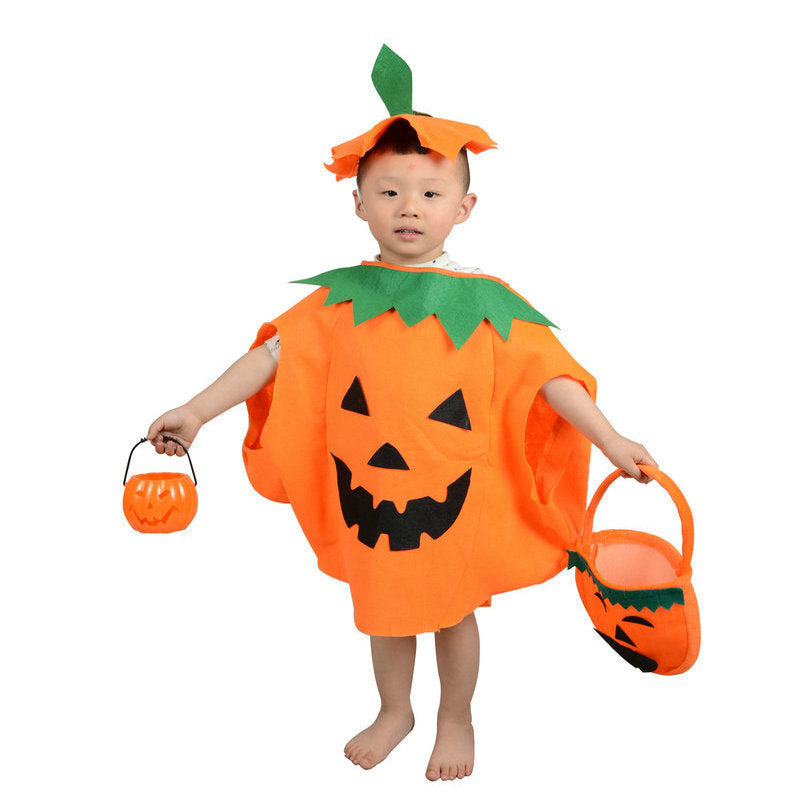 Halloween pumpkin costume pumpkin bag masquerade costume adult and children pumpkin costume pumpkin parent-child costume