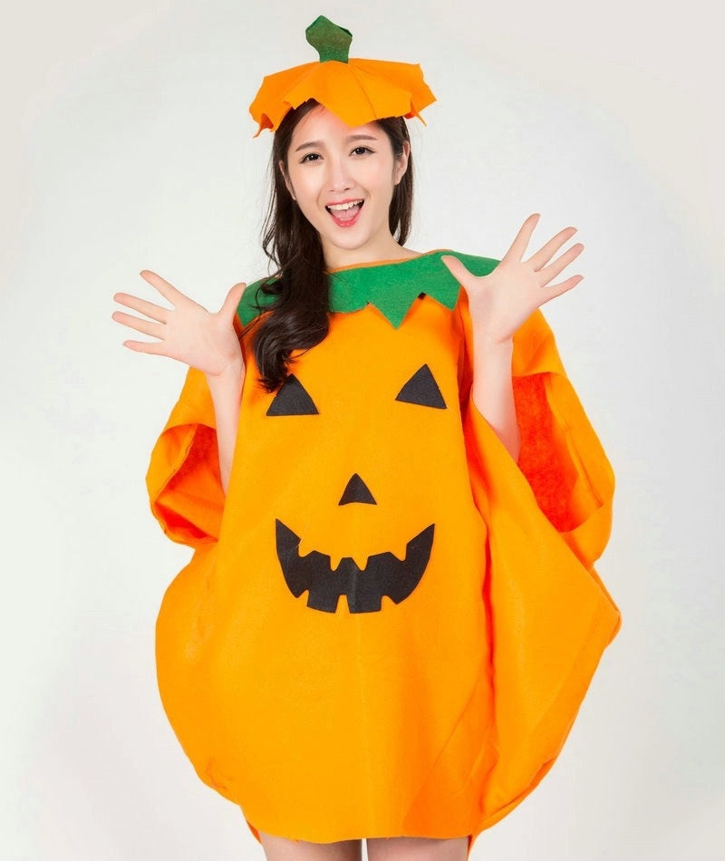 Halloween pumpkin costume pumpkin bag masquerade costume adult and children pumpkin costume pumpkin parent-child costume