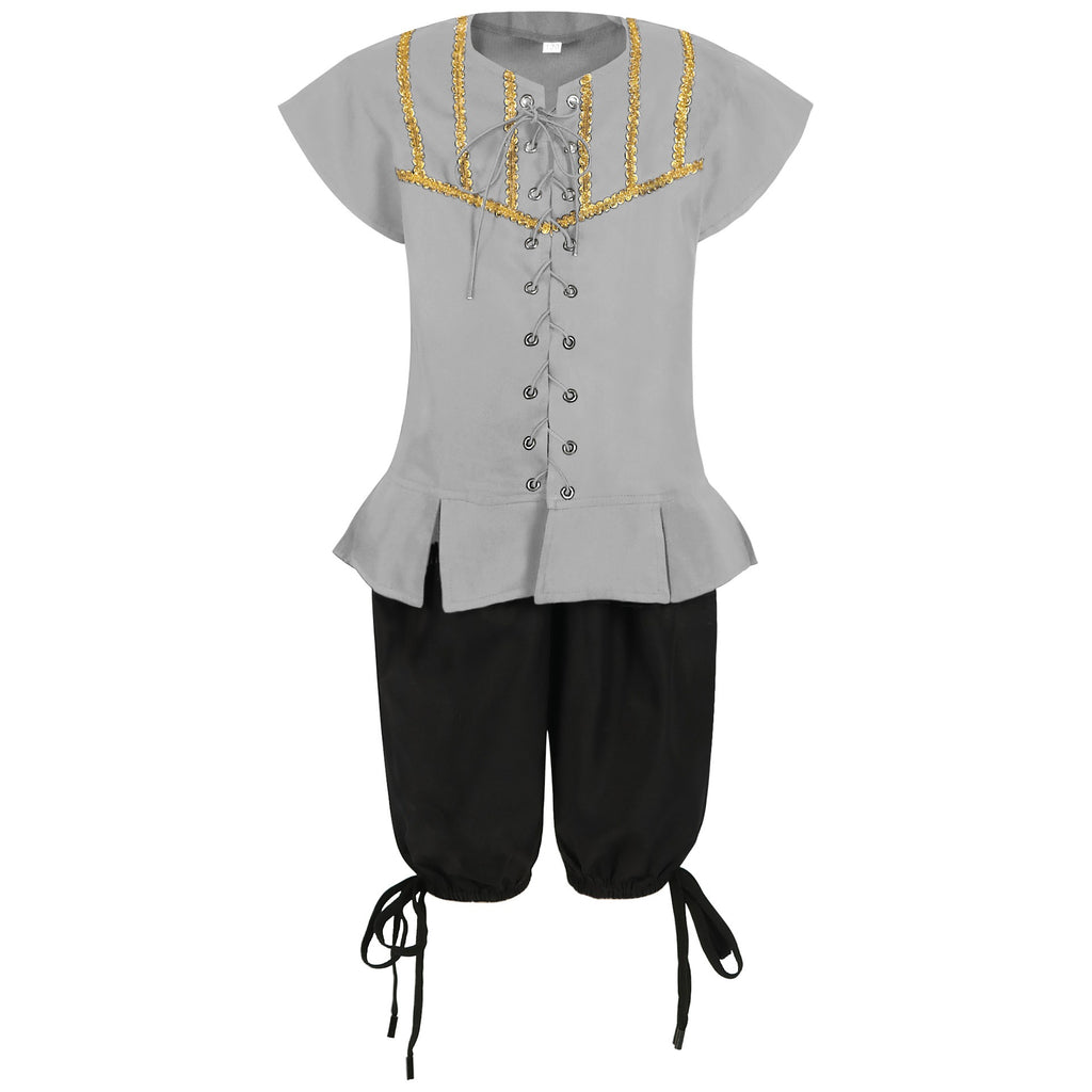 Halloween costume party cosplay Halloween children's pirate costume Caribbean pirate performance costume