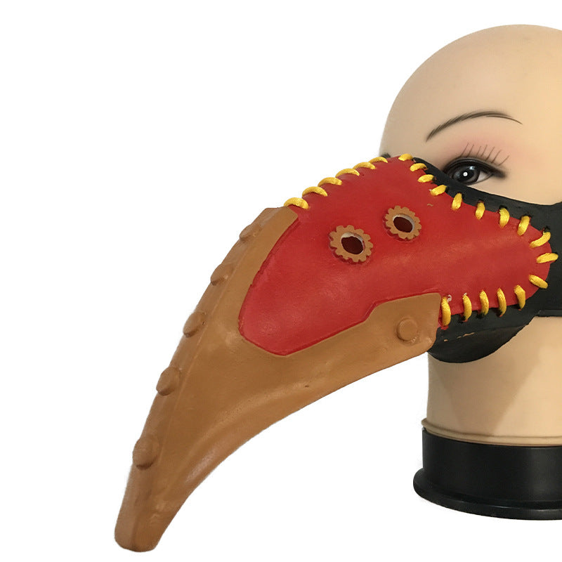 My hero academia crow master mask plague doctor beak new latex Halloween peripheral props face mask