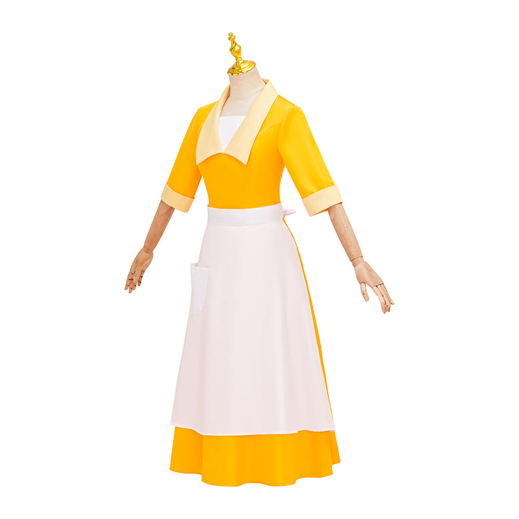 Frog Princess Yellow Servant cosplay costume Princess costume Stage performance costume cosplay costume