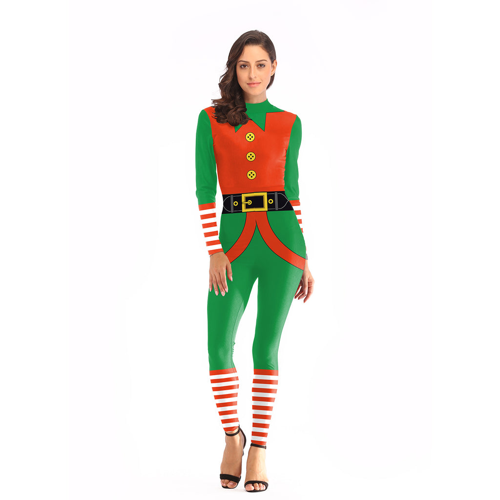 Santa Claus performance costume women's Christmas stage performance costume women