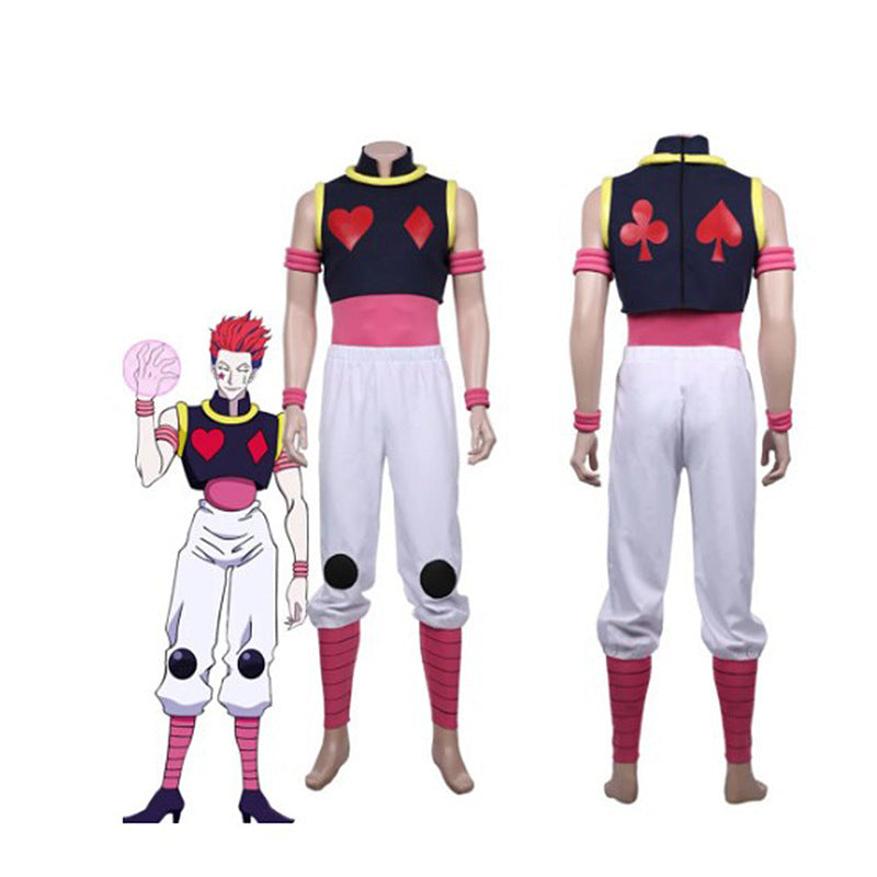 Hunter x Hunter Hisoka Cosplay Costume, Hisoka Halloween Costume, Cosplay Outfit Ready Stock Wholesale
