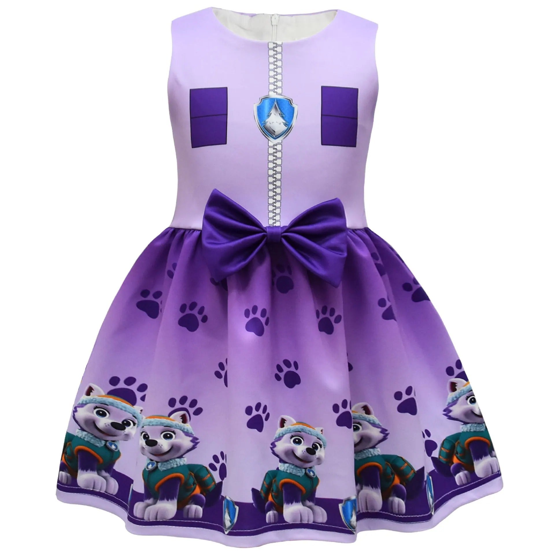 Halloween Cosplay Dress with Cape and Mask for Kids Costume Party