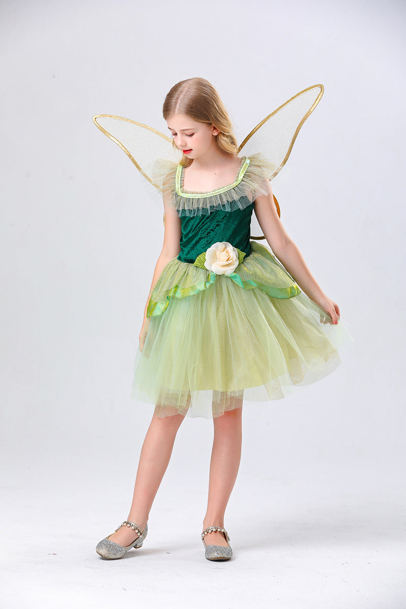 Children's Firefly Performance Costume Princess Dance Skirt Cosplay Fairy Costume for Girls