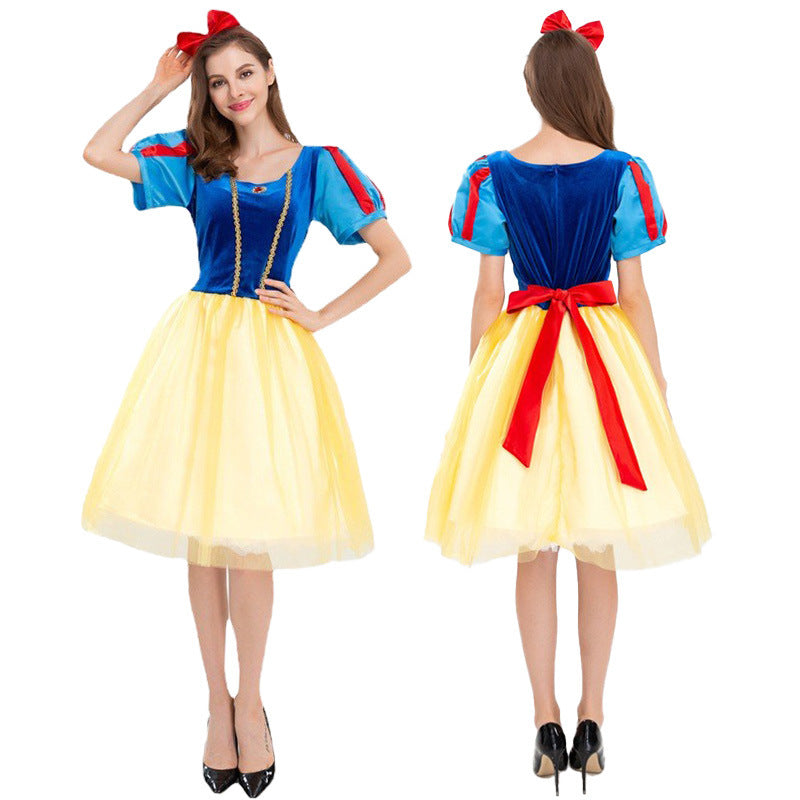Halloween Annual Meeting Snow White Stage Art Performance Snow White COS Costume Gift Costume