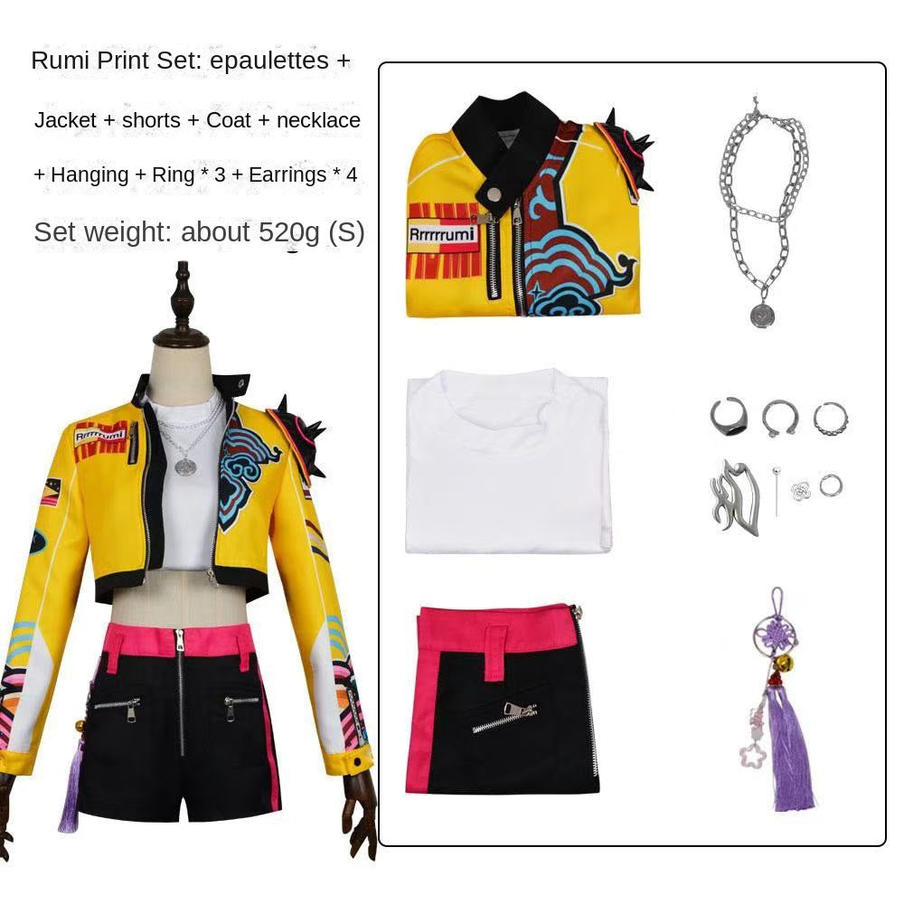 K-POP Witch Hunt cosplay costume Rumi embroidery Zoe cosplay Mira Halloween performance costume