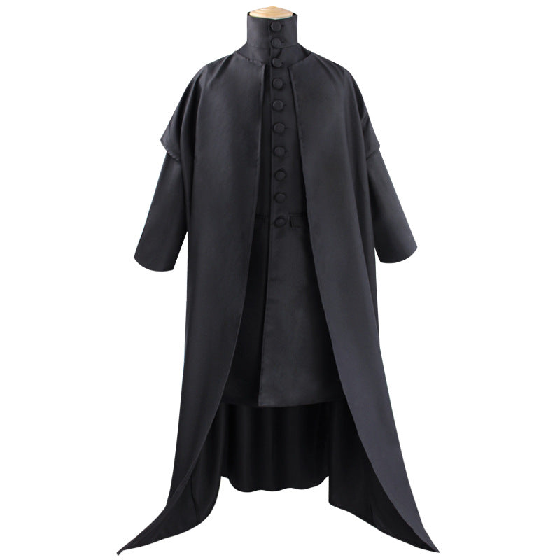 Halloween cos costume Harry Potter costume Professor Snape cosplay costume robe stage performance