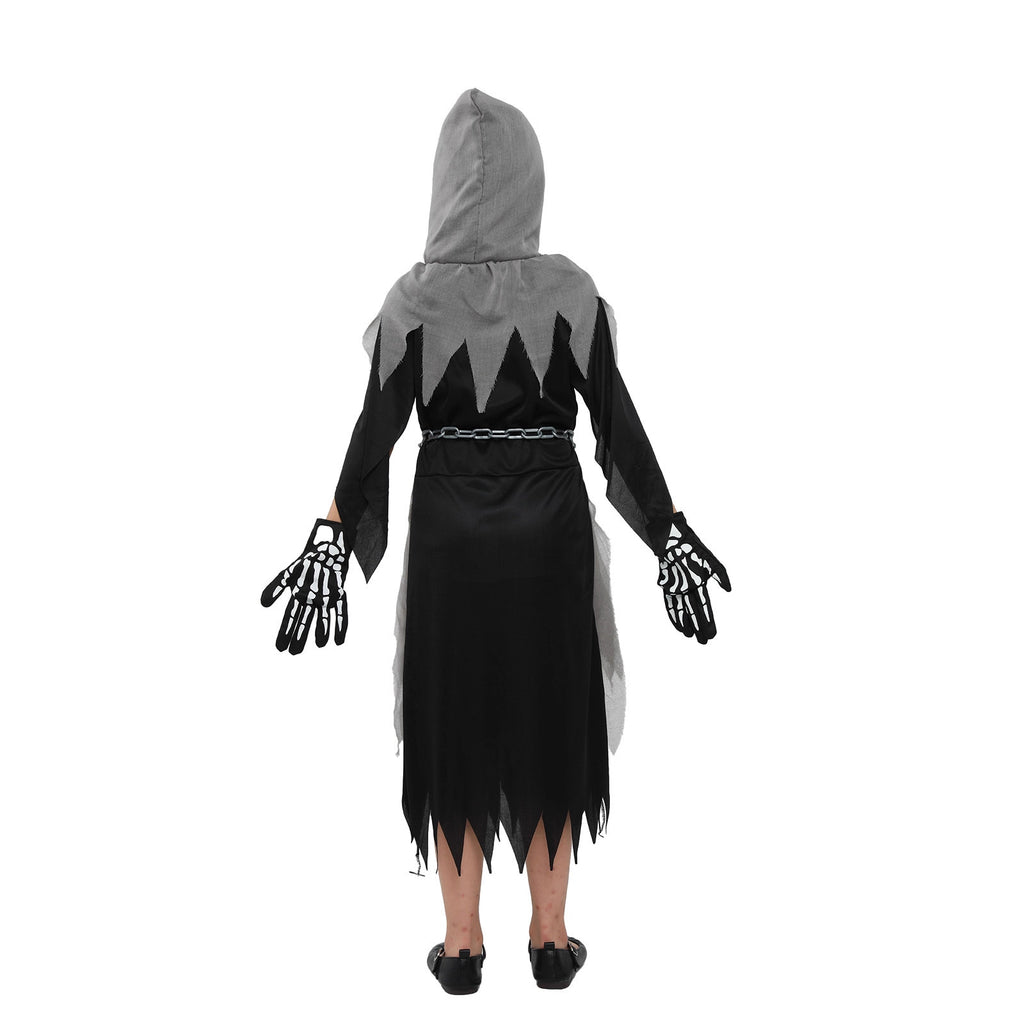 cos costume Children's Halloween outfit Horror Grim Reaper costume Scythe monster costume cosplay outfit Factory in stock