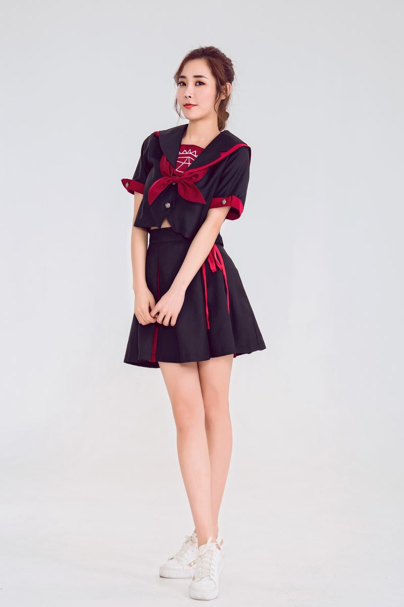 Halloween costume JK pleated student uniform set stage costume