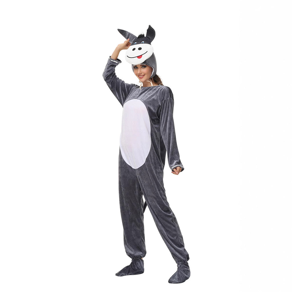 Halloween Parent-Child Costume for Men and Women, Donkey Animal Movie Costume, Performance Costume, Role Play Costume, Photography Outfit