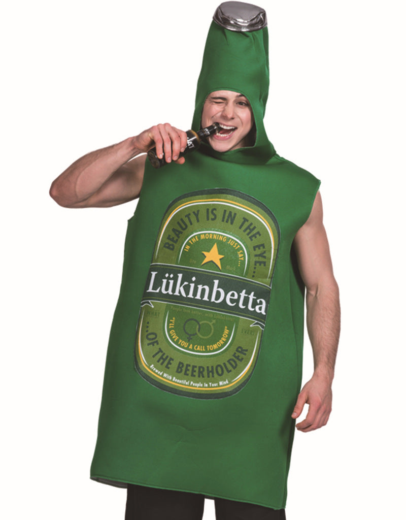 Stage catwalk beer bottle cartoon doll costume adult nightclub bar beer promotion performance props costume