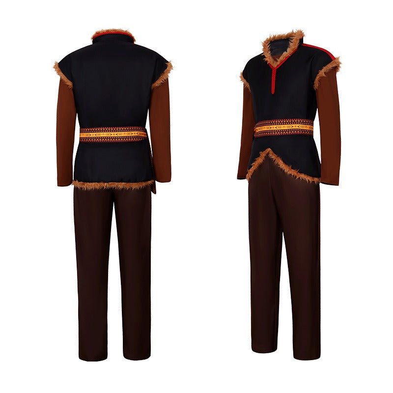 Halloween party Frozen Christopher cosplay costume movie character prince costume performance costume