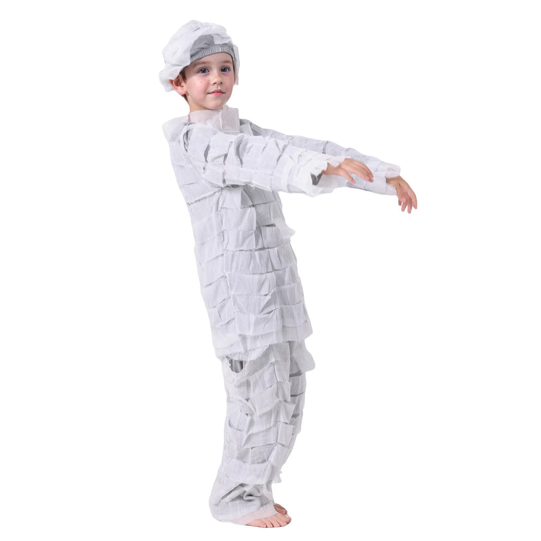 Children's Mummy Halloween Cosplay Costume Role Play Performance Clothing Festival Costume