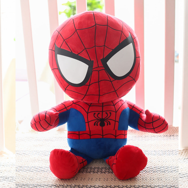Avengers doll hero plush toy prize claw doll Spider-Man Iron Man Captain America doll