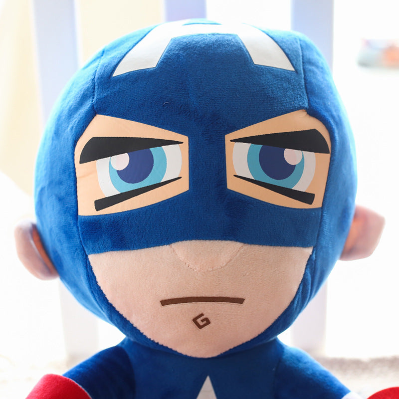 Avengers doll hero plush toy prize claw doll Spider-Man Iron Man Captain America doll