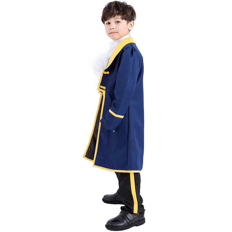 New Pixel children's Prince King costume boy parent-child Halloween costume European and American anime role-playing costume