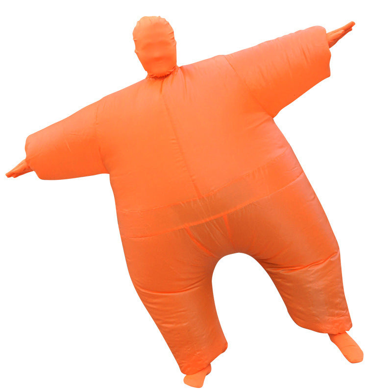 Halloween inflatable clothing costume masquerade funny props White Salmon inflatable clothing masked ninja inflatable sumo costume