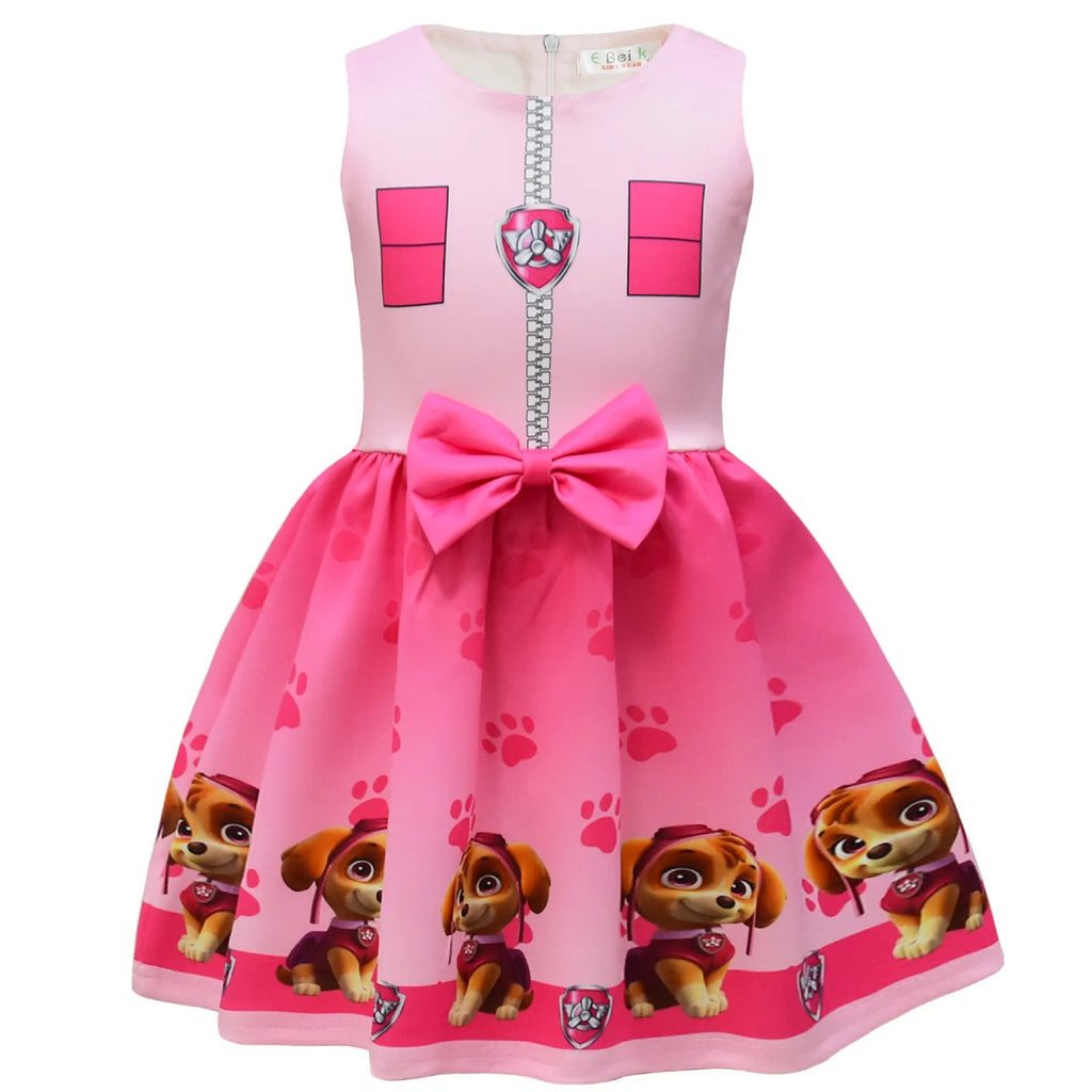 Halloween Cosplay Dress with Cape and Mask for Kids Costume Party