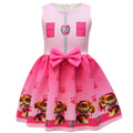 Halloween Cosplay Dress with Cape and Mask for Kids Costume Party