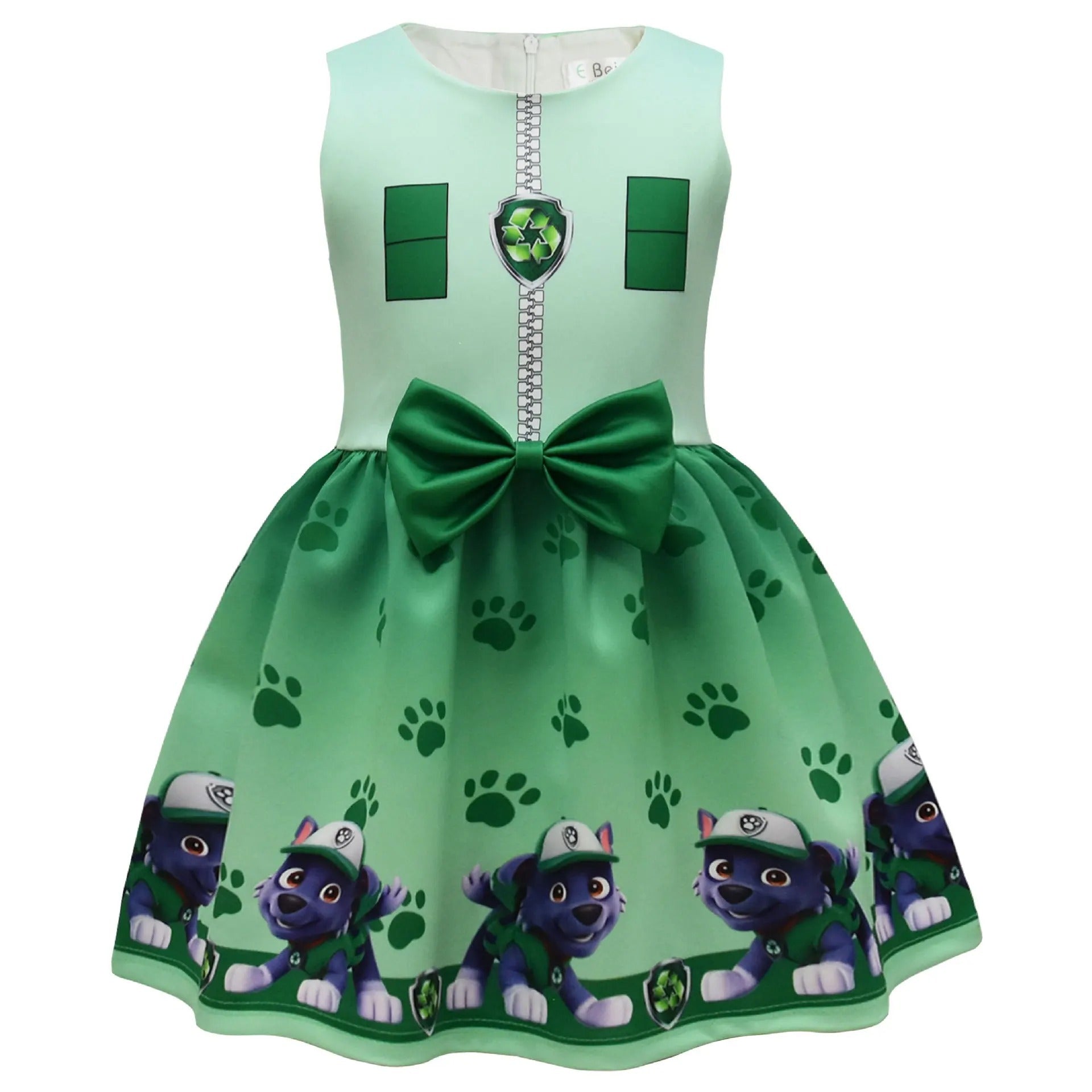 Halloween Cosplay Dress with Cape and Mask for Kids Costume Party