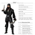 Pirate Cosplay Costume Halloween Outfit Caribbean Pirate Costume Game Uniform