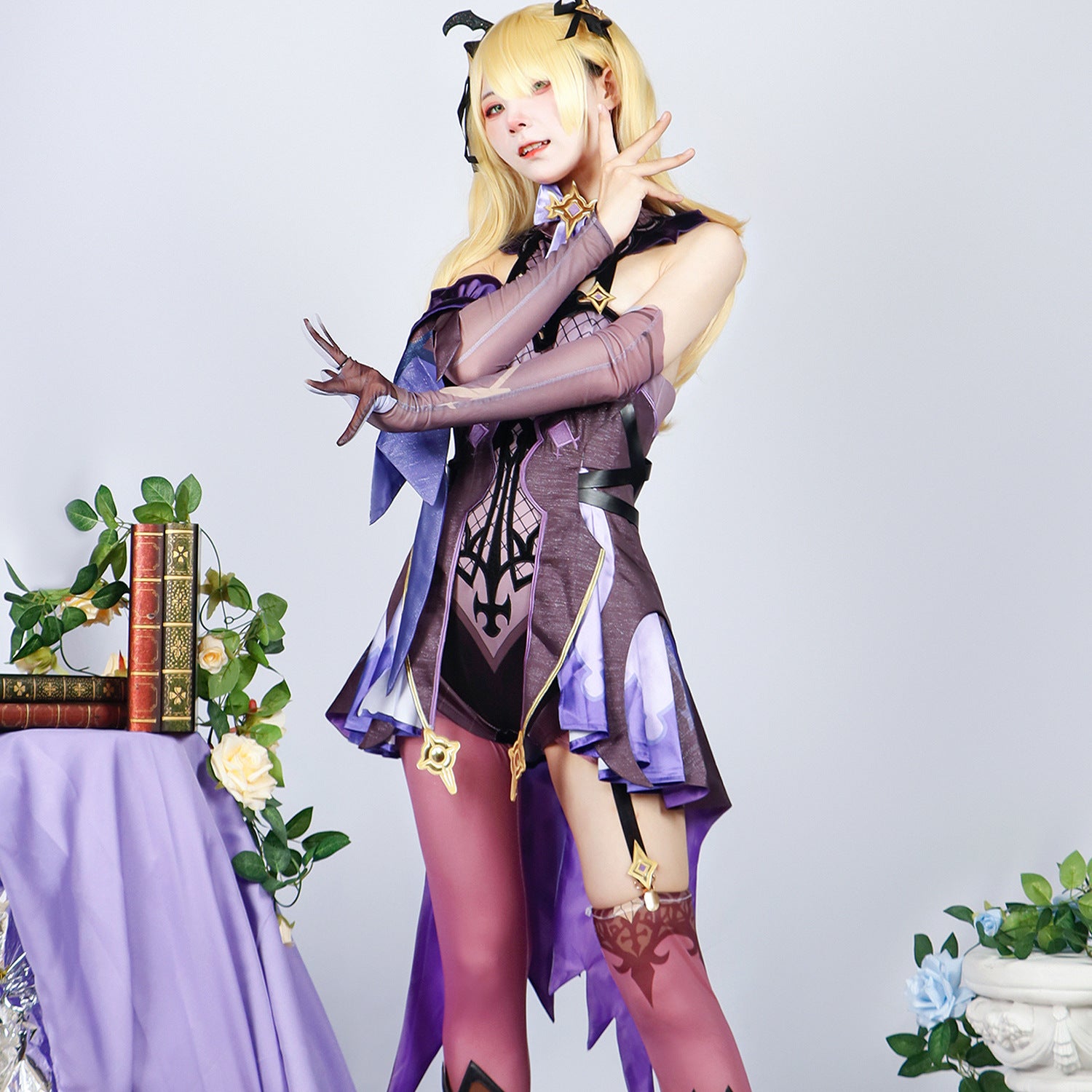 Anime Genshin Impact fischer cos clothes crime breaking royal daughter original skin cospaly game animation full set of clothes