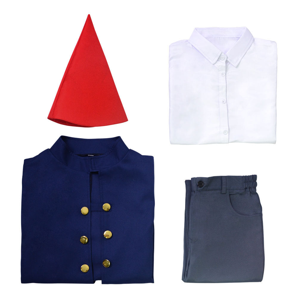 Anime Wirt Cosplay Costume From Animation Over the Garden Wall Halloween Costume Mantle Cape Outfit For Adult Kids
