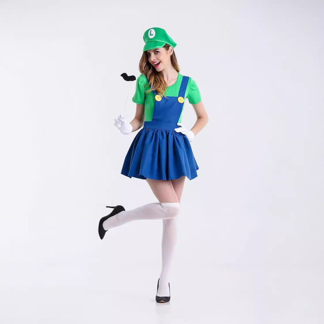 Mario Anime Game Costume Role Play Super Mario Halloween Costume Cosplay Outfit