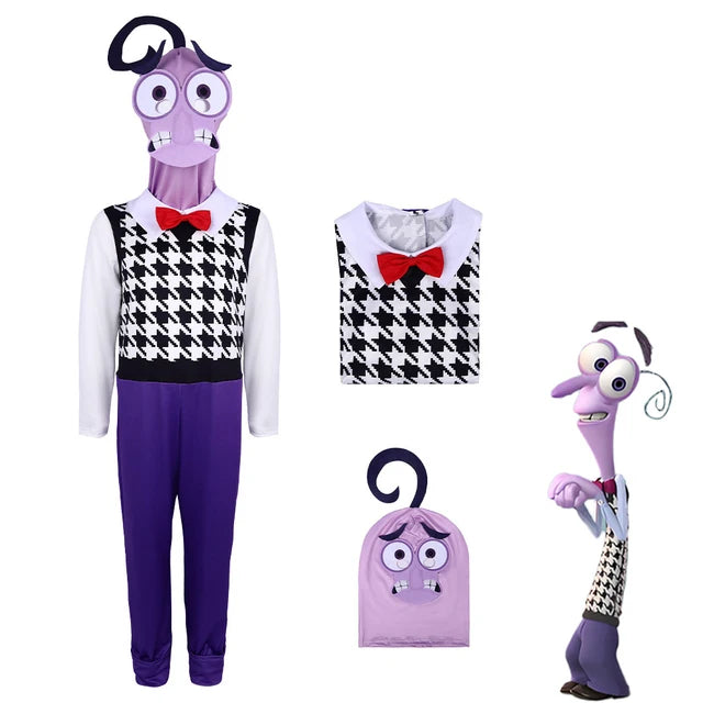 Inside Out 2 Cosplay  Anime Cartoon Character Joy Anxiety Costume For Adult Kids Halloween Dance wear Cosplay Costume Mask