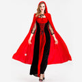 Halloween Costume Cosplay Dress for Women, Party Queen Long Dress, Little Red Riding Hood Performance Costume