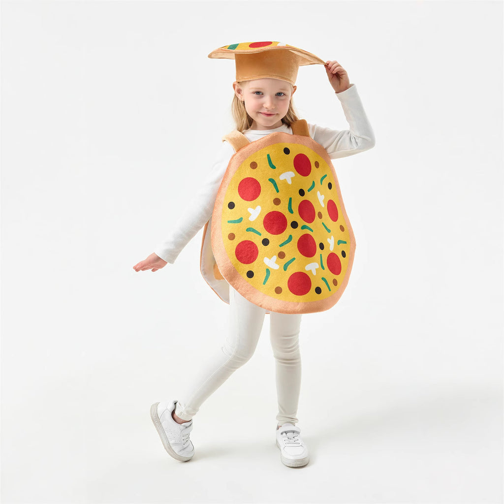 Funny Pizza Costume Creative Food Performance Outfit Children's Stage Costume