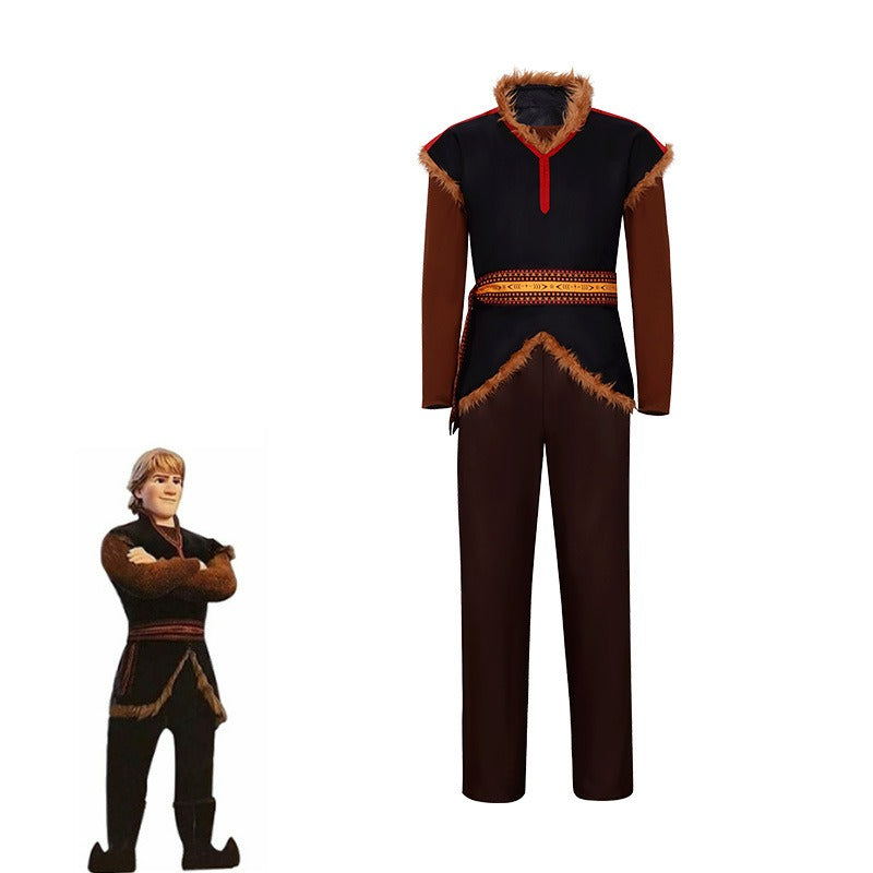 Halloween party Frozen Christopher cosplay costume movie character prince costume performance costume