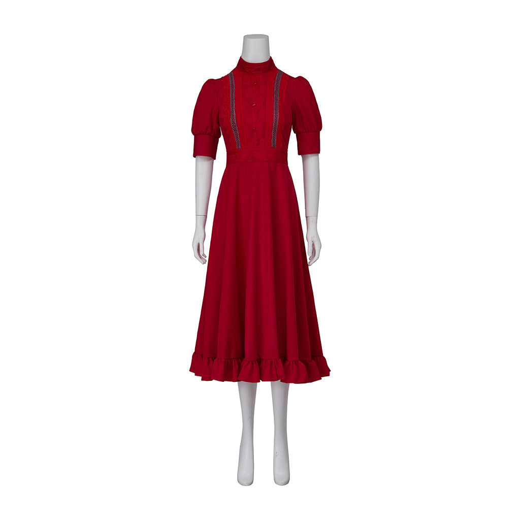 Horror movie X prequel bead costume same pearl cosplay costume Halloween cosplay gothic style