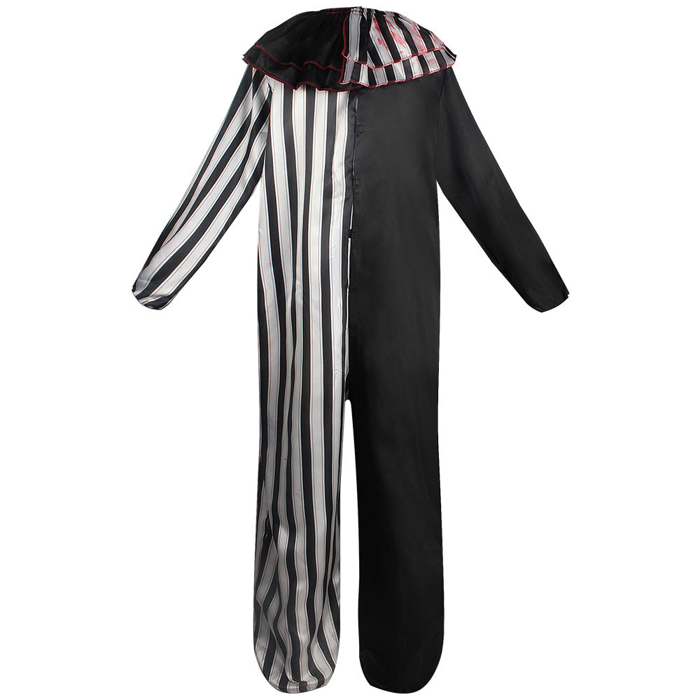 Evil Clown Cosplay Costume Clown Stage Prop Performance Costume Halloween Clown Costume