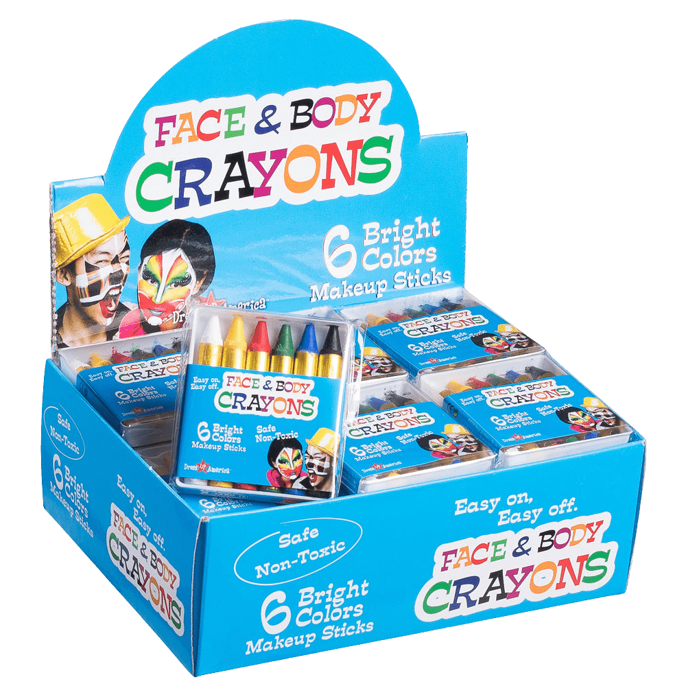6 Color Face Paint - Full Case of 36