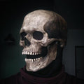 Full Head Skull Mask Halloween Horror Skull Movable Jaw Latex Mask
