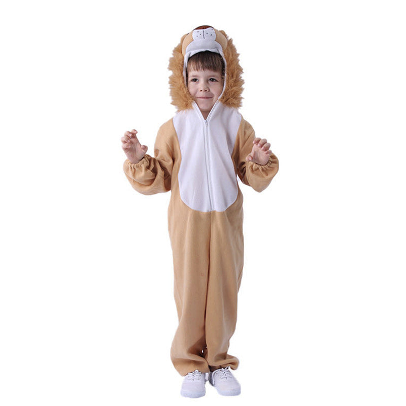 New children's animal play costume stage performance school group activity costume zoo little lion fun costume