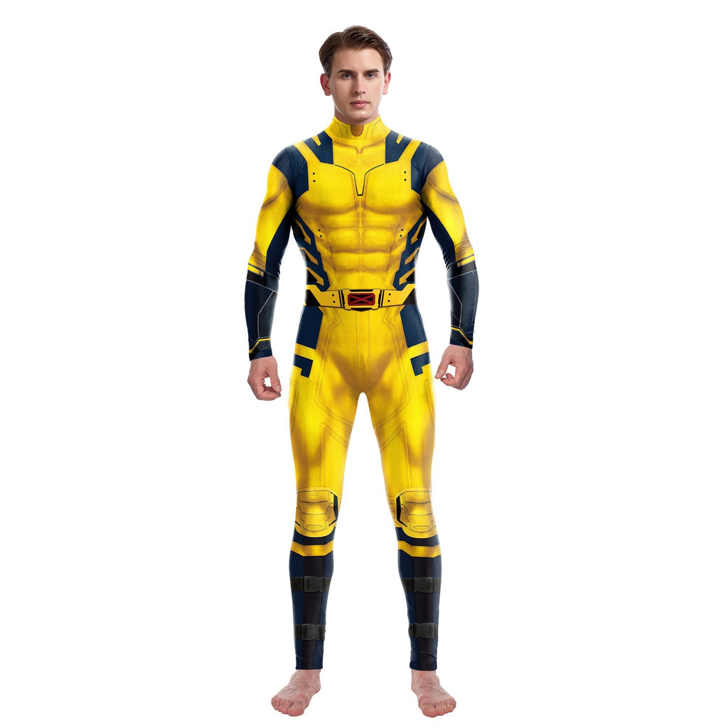New Deadpool 3 Man Sky jumpsuit full body Marvel cosplay Deadpool Wasp 3D role-playing suit slim fit