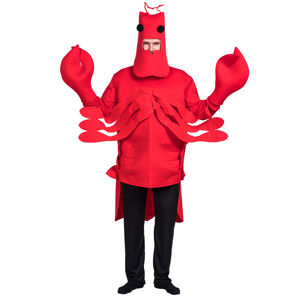 Stage props performance costume red lobster cosplay costume Halloween party costume