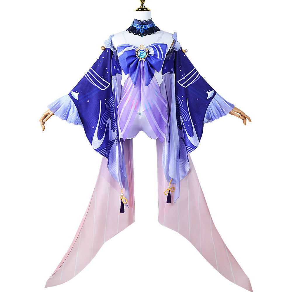 Genshin Impact cos fu haizhi island modern human god witch coral palace heart sea cosplay animation anime clothing
