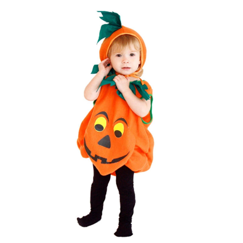 Children's Halloween Pumpkin Costume Baby Outfit Cosplay Cute Pumpkin Baby Costume