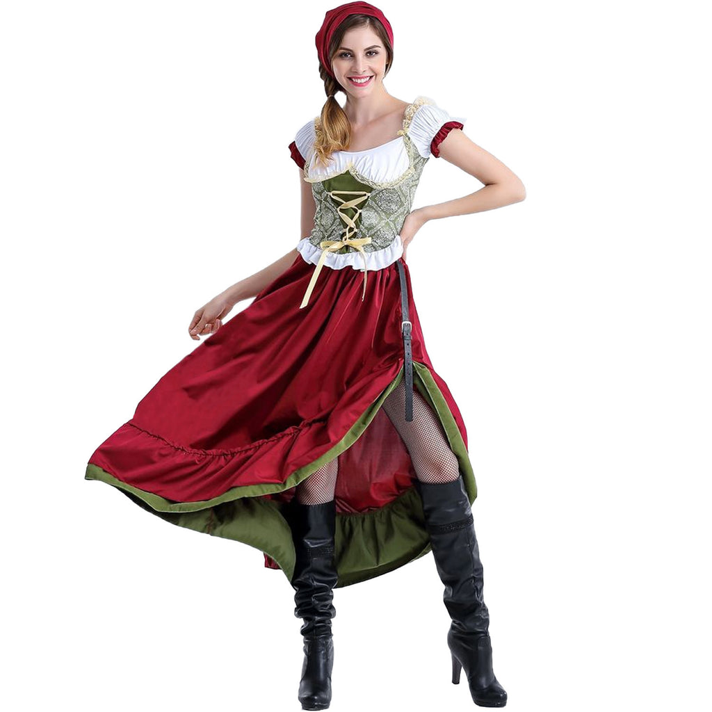 Copy of Halloween Oktoberfest Costume Dingdong Outfit Qingdao Beer Festival Costume Beer Girl Costume Stage Wear Drop Shipping