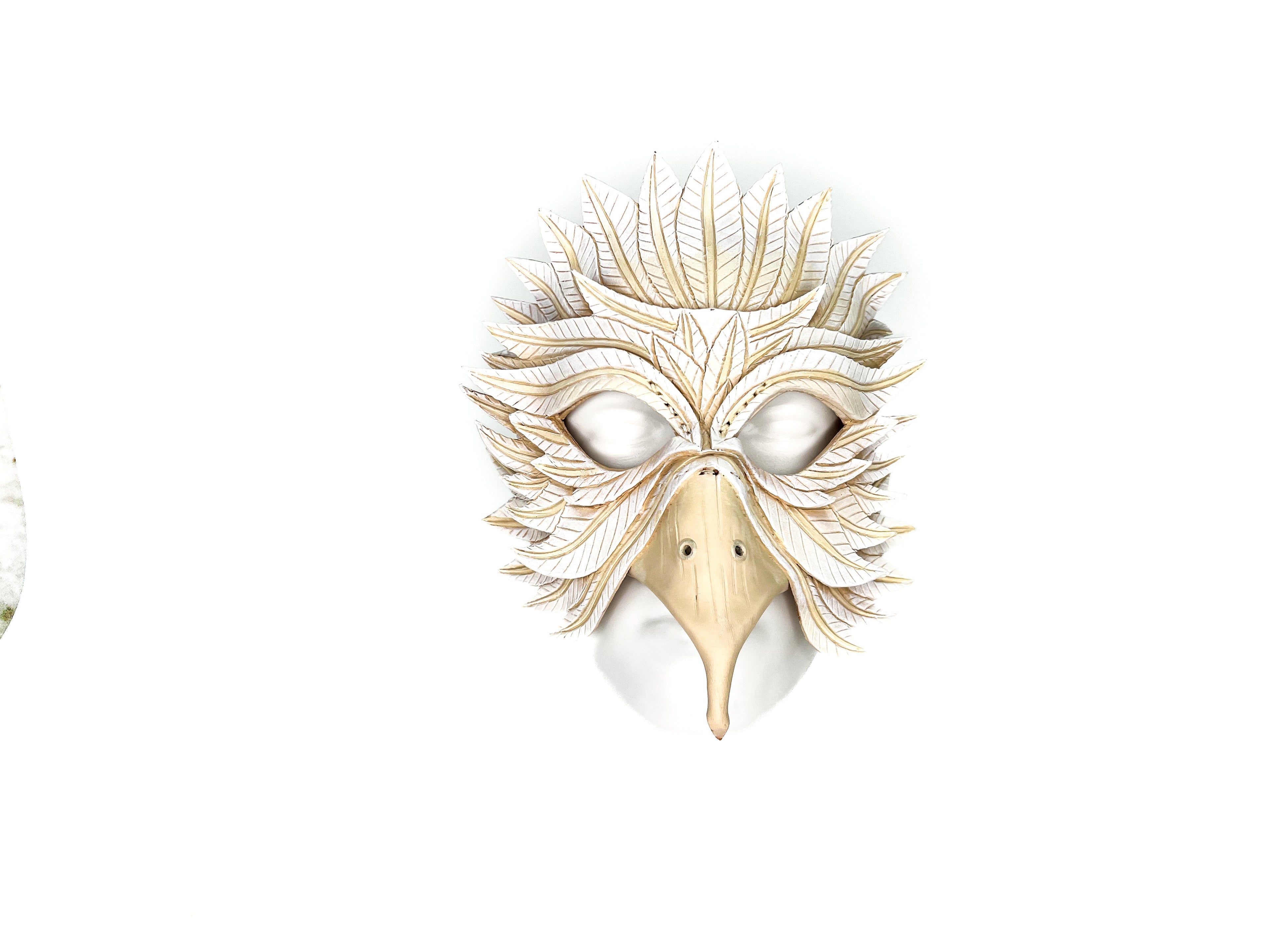 Dove Handmade Genuine Leather Mask